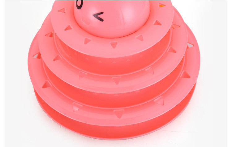 Interactive Three-Layer Cat Toy for Endless Fun