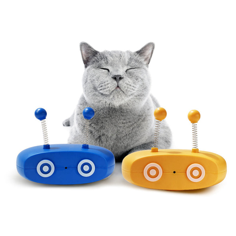 Smart Interactive Cat Toy with Laser and Feather Fun
