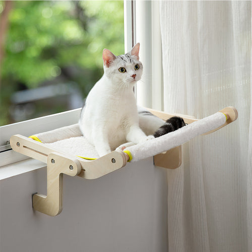 Comfy Cat Window Perch with Soft Washable Mat