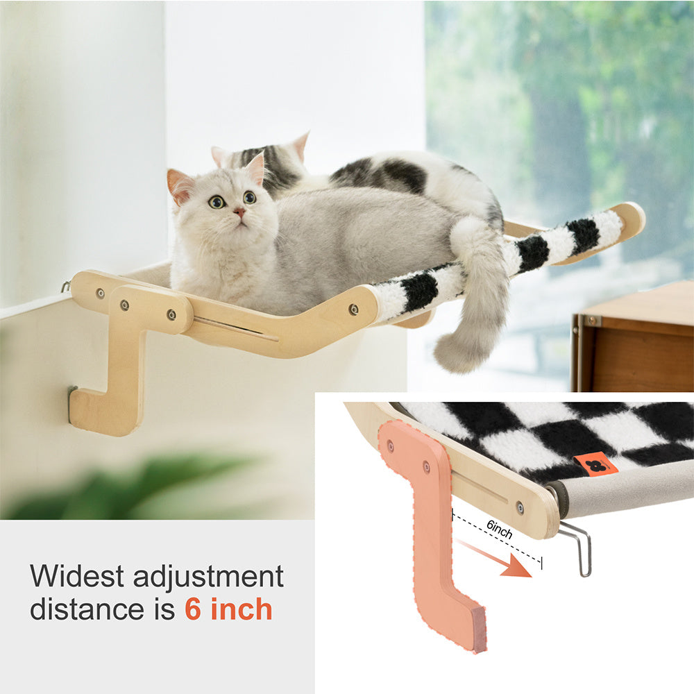 Comfy Cat Window Perch with Soft Washable Mat