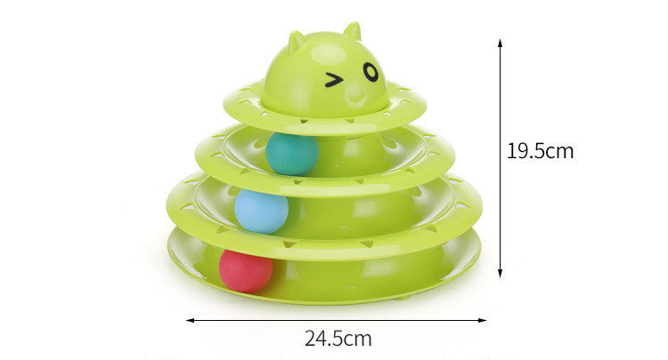 Interactive Three-Layer Cat Toy for Endless Fun